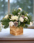 Wintry White Delight - Green Fresh Florals + Plants