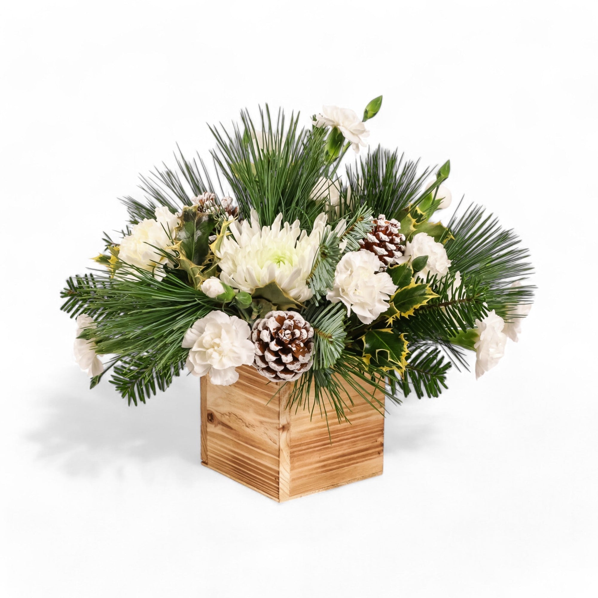 Wintry White Delight - Green Fresh Florals + Plants