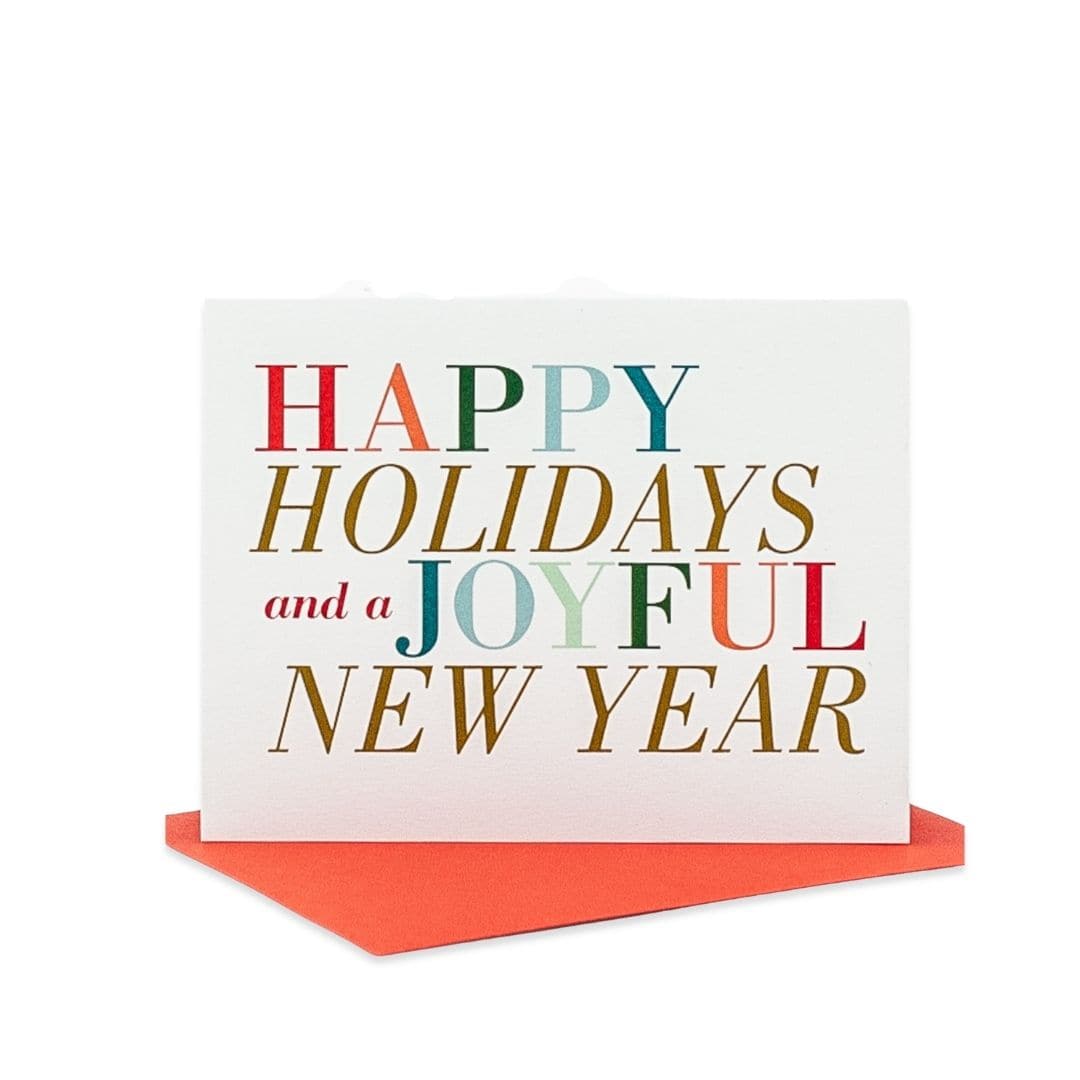 Shop Happy Holidays + Joyful New Year Card | Green Fresh Florals + Plants online from Green Fresh Florals + Plants