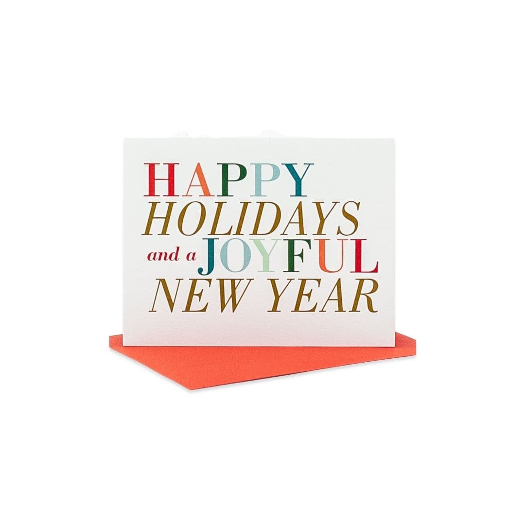 Shop Happy Holidays + Joyful New Year Card | Green Fresh Florals + Plants online from Green Fresh Florals + Plants