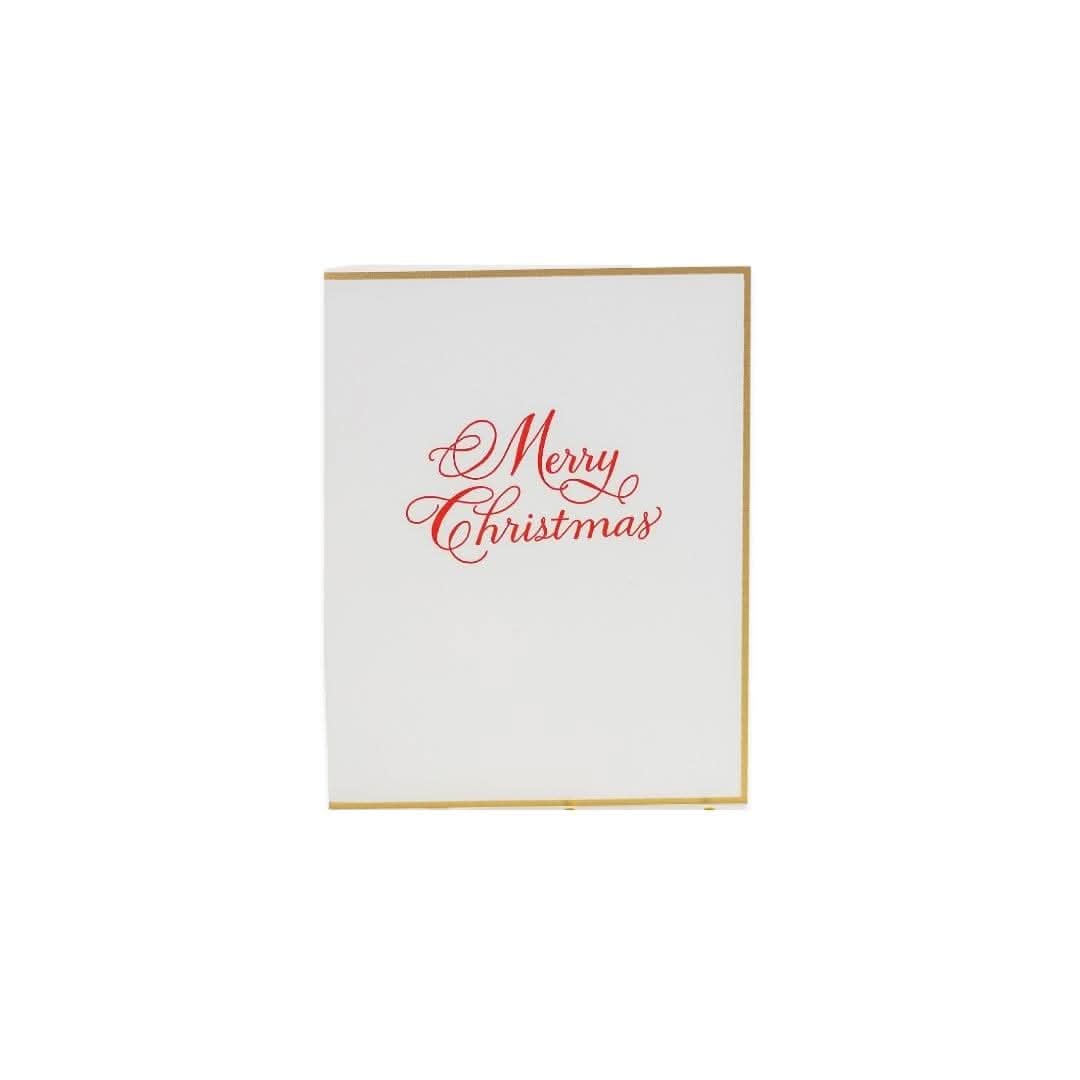 Shop Traditional Merry Christmas Card online from Green Fresh Florals + Plants