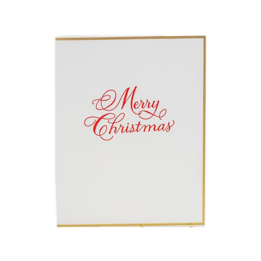 Shop Traditional Merry Christmas Card online from Green Fresh Florals + Plants