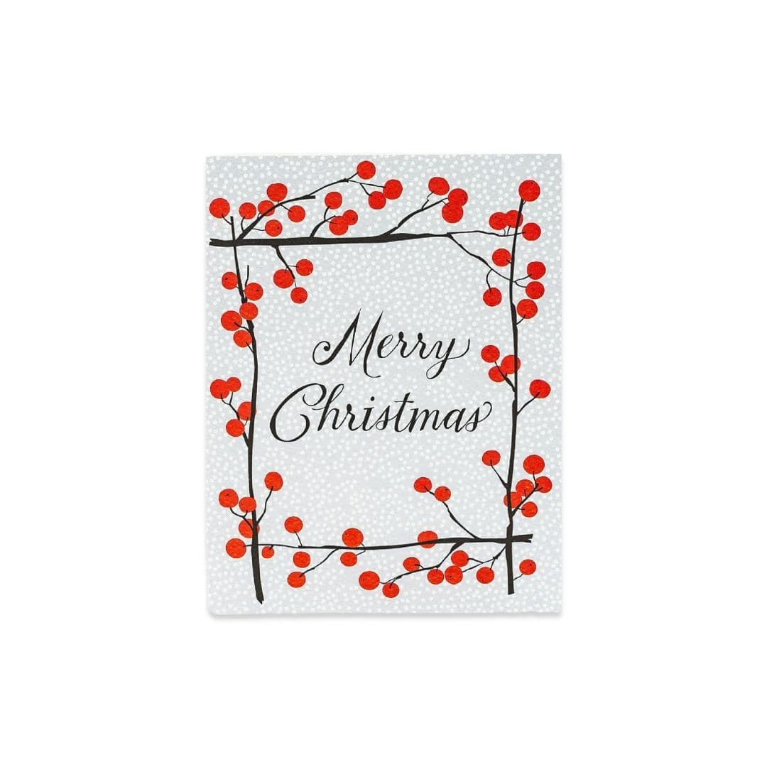 Shop Ilex Berries Christmas Card | Green Fresh Florals + Plants online from Green Fresh Florals + Plants