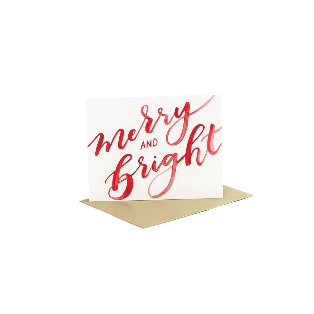Shop Merry & Bright Greeting Card | Green Fresh Florals + Plants online from Green Fresh Florals + Plants
