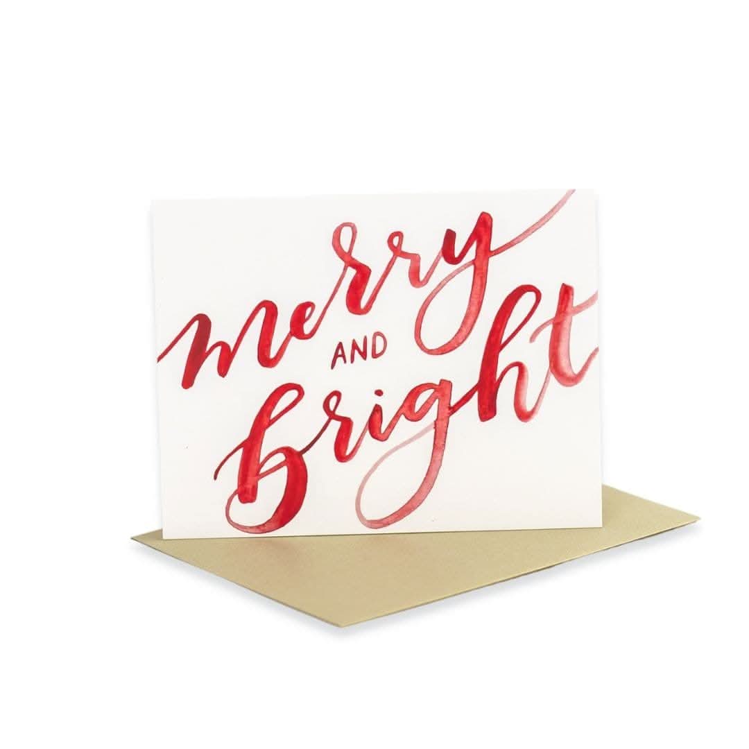Shop Merry & Bright Greeting Card | Green Fresh Florals + Plants online from Green Fresh Florals + Plants