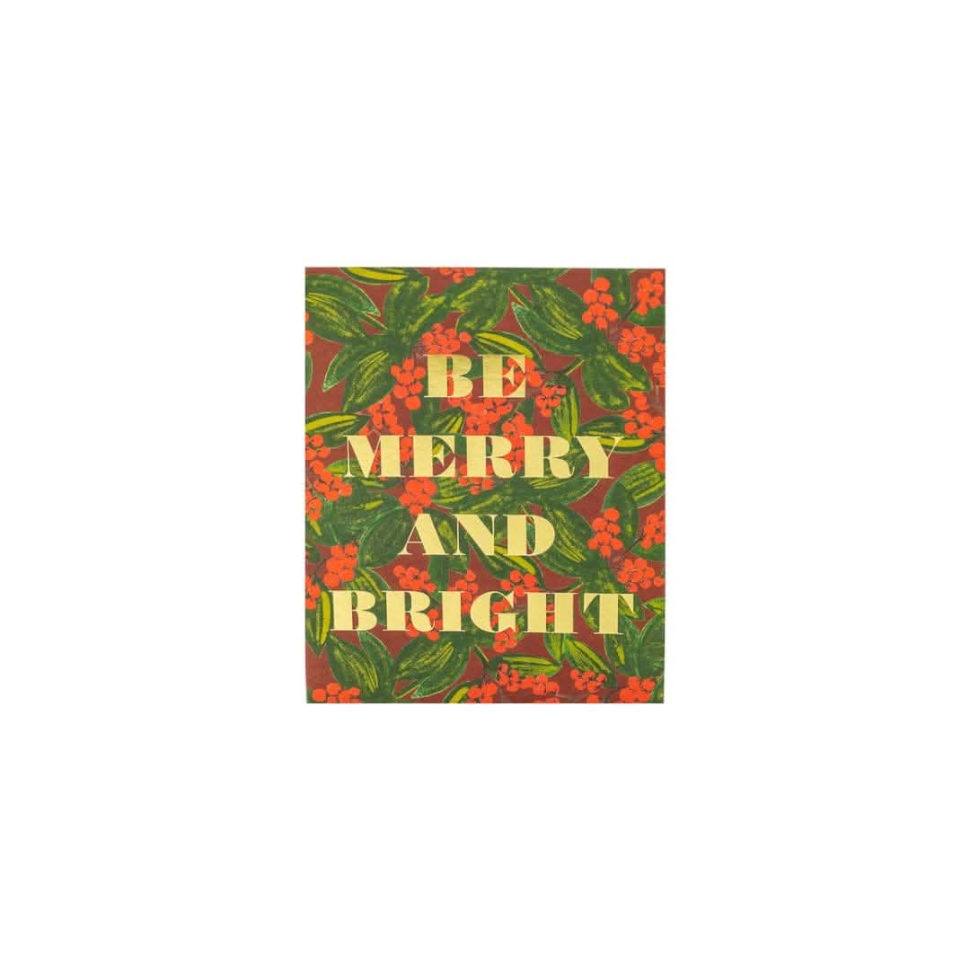 Shop Be Merry and Bright Card online from Green Fresh Florals + Plants