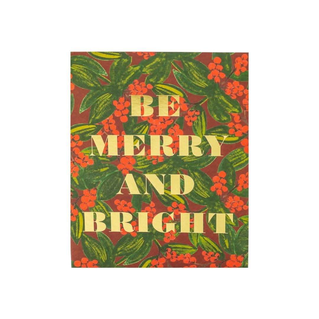Shop Be Merry and Bright Card online from Green Fresh Florals + Plants