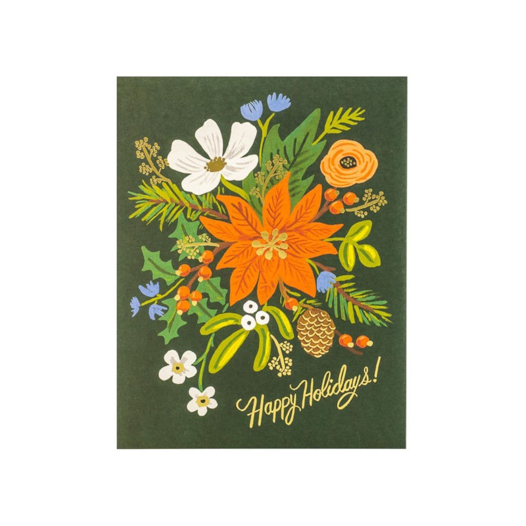 Shop Holiday Bouquet Card online from Green Fresh Florals + Plants