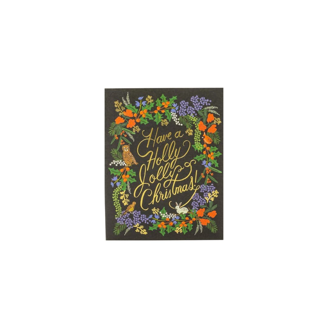 Shop Holly Jolly Christmas Card online from Green Fresh Florals + Plants