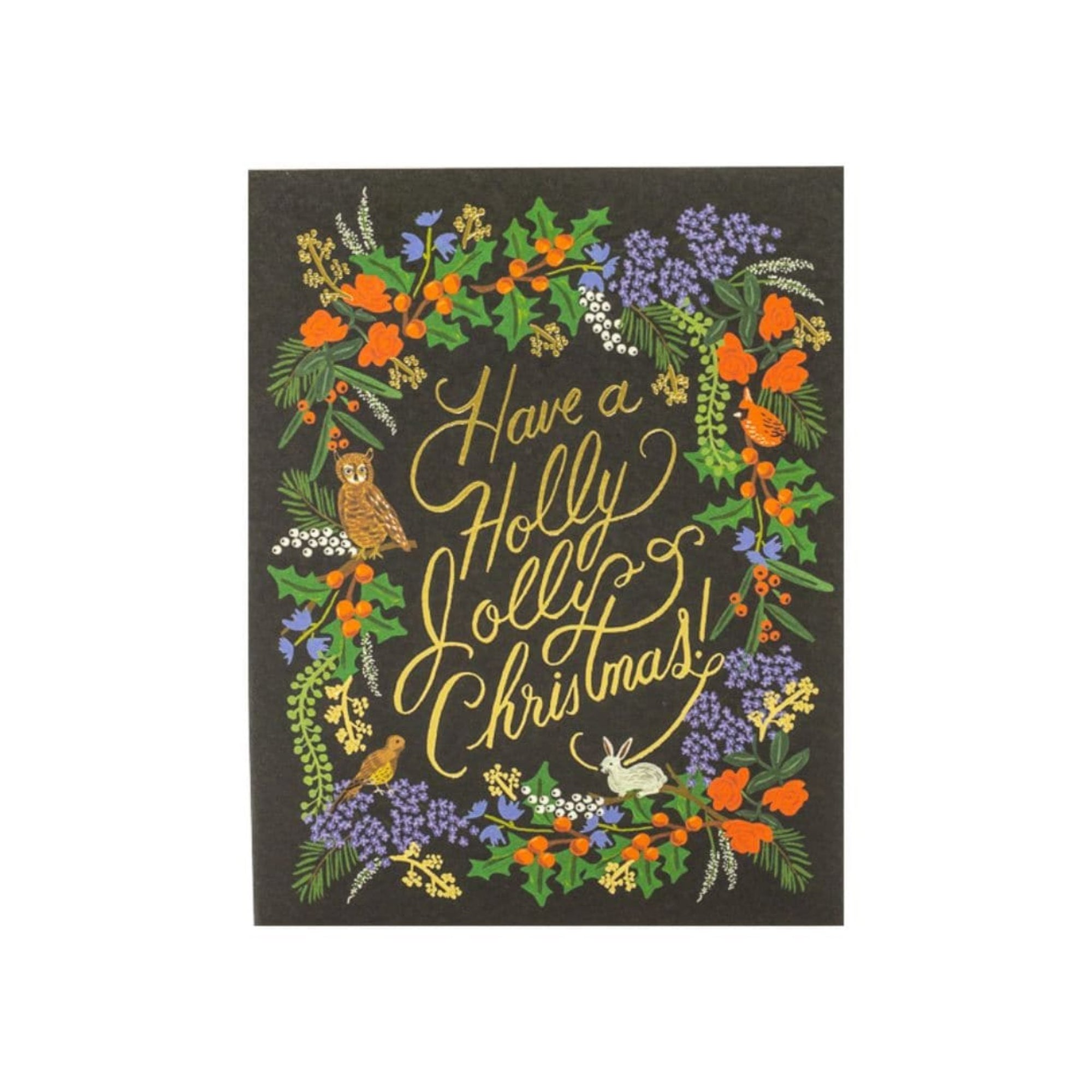 Shop Holly Jolly Christmas Card online from Green Fresh Florals + Plants