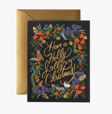 Shop Holly Jolly Christmas Card online from Green Fresh Florals + Plants