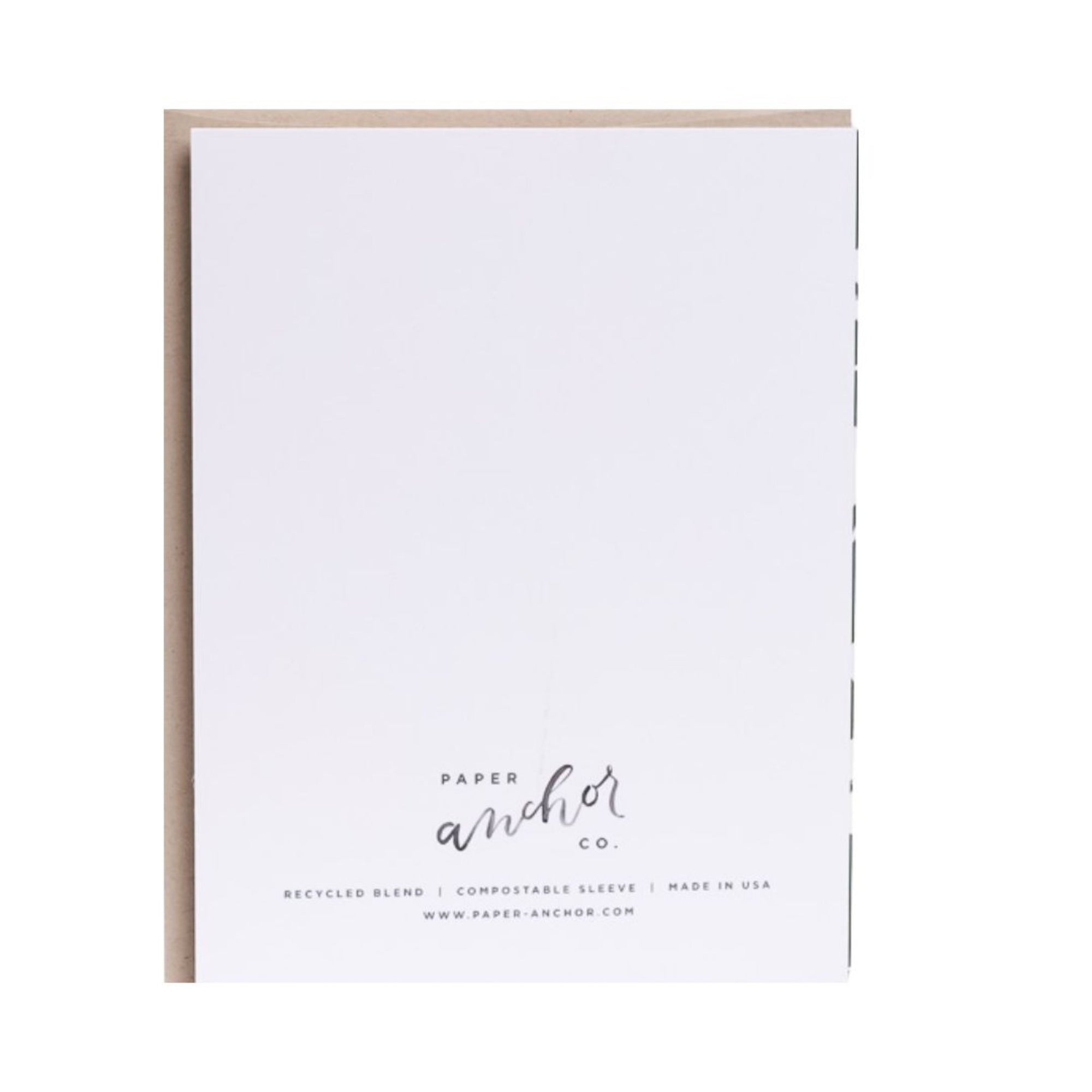 Apache Plume Thank You Card - Green Fresh Florals + Plants