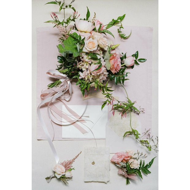 Blush A la Carte Boutonnière - Green Fresh Florals + Plants