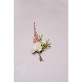 Blush A la Carte Boutonnière - Green Fresh Florals + Plants