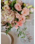 Blush A la Carte Centerpiece - Green Fresh Florals + Plants