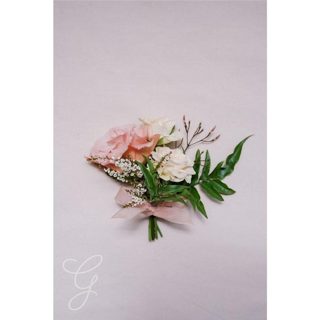 Blush A la Carte Corsage - Green Fresh Florals + Plants