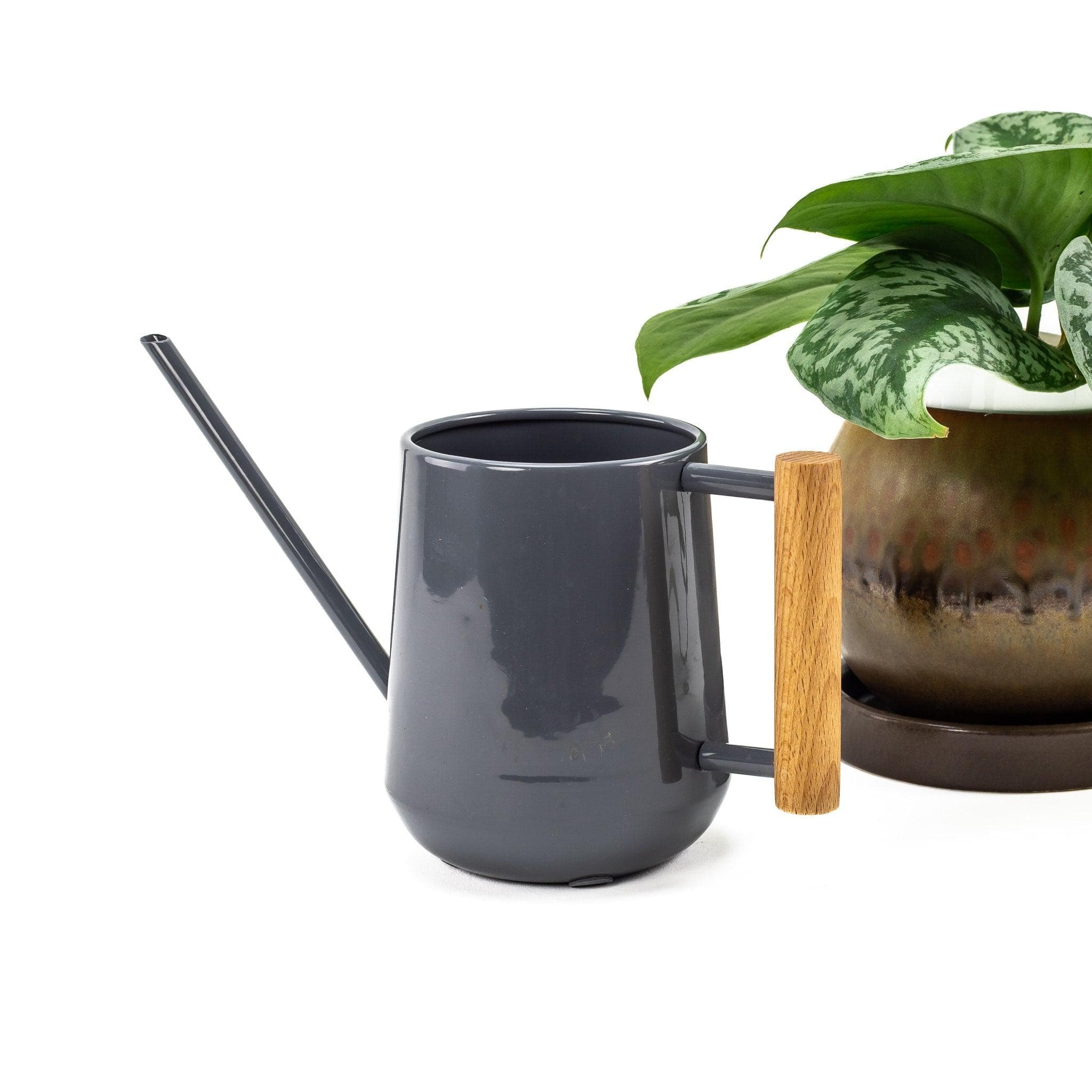 Burgon &amp; Ball Watering Can - Green Fresh Florals + Plants