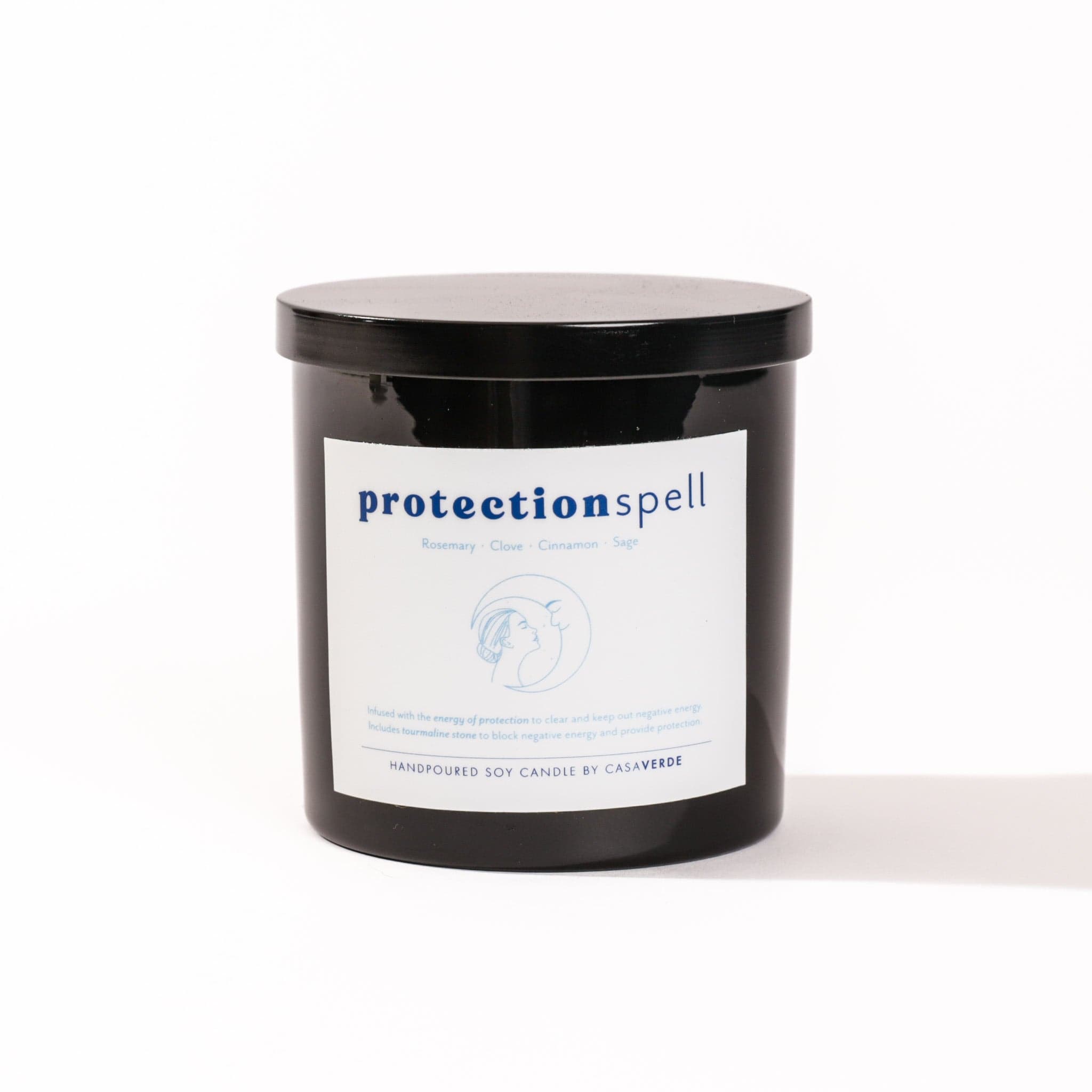 Casa Verde Protection Spell Candle - Green Fresh Florals + Plants