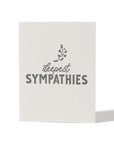 Deepest Sympathies Sprig Card - Green Fresh Florals + Plants