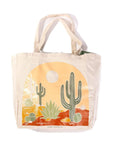 Desert Arch Tote Bag - Green Fresh Florals + Plants