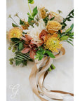 Earthy a la Carte Wedding Bridal Bouquet - Green Fresh Florals + Plants