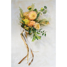 Earthy A la Carte Wedding Bridesmaid Bouquet - Green Fresh Florals + Plants