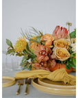 Earthy A la Carte Wedding Centerpiece - Green Fresh Florals + Plants