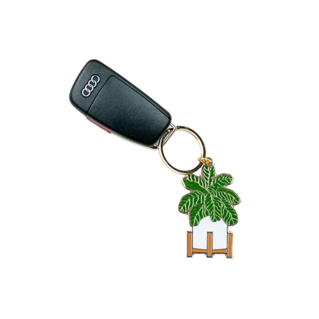 Fiddle Leaf Fig Keychain - Green Fresh Florals + Plants