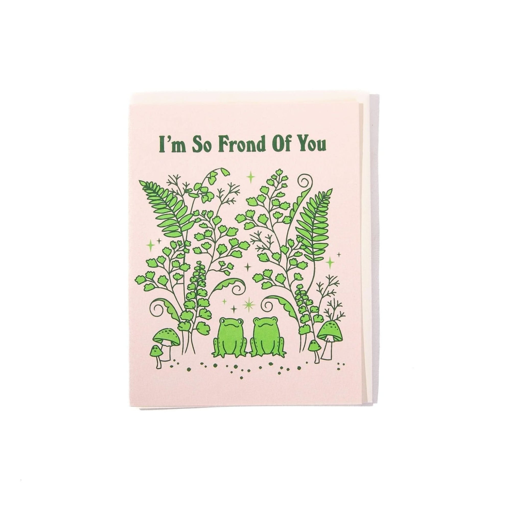 Fronds Love Card - Green Fresh Florals + Plants