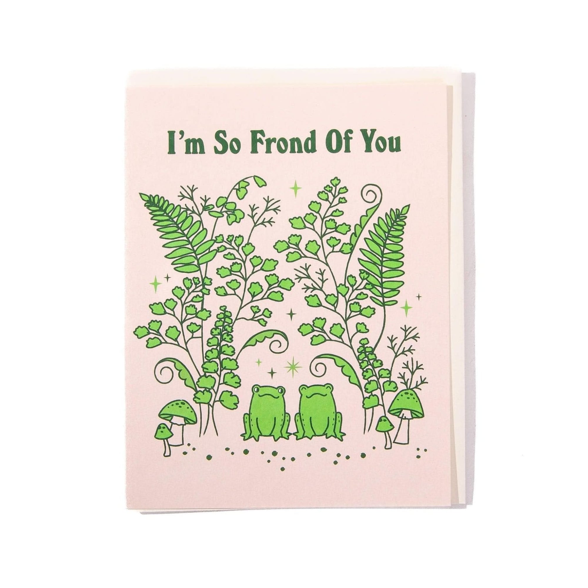 Fronds Love Card - Green Fresh Florals + Plants