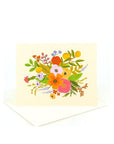 Garden Party Rose Card - Green Fresh Florals + Plants