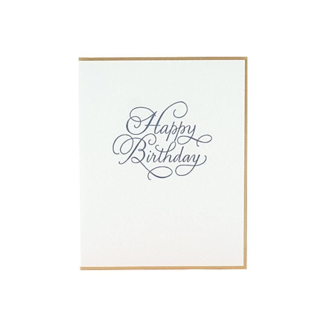 Shop Gold Tipped Happy Birthday Card online from Green Fresh Florals + Plants