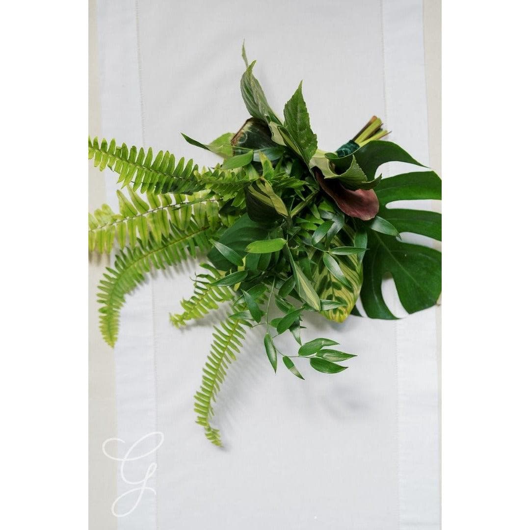 Green Monochrome A la Carte Bridesmaid Bouquet - Green Fresh Florals + Plants