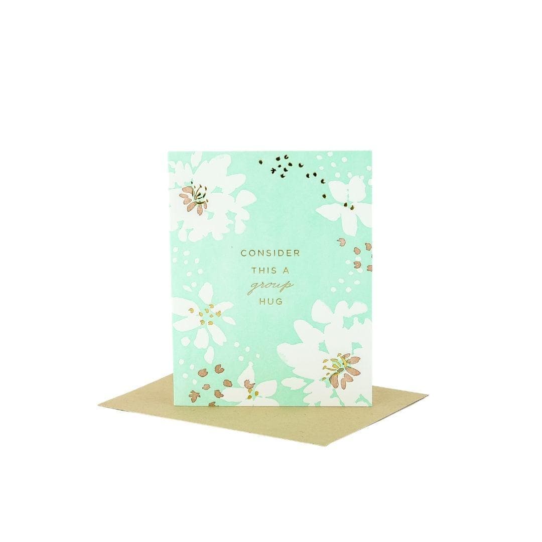 Group Hug Bouquet Card - Green Fresh Florals + Plants