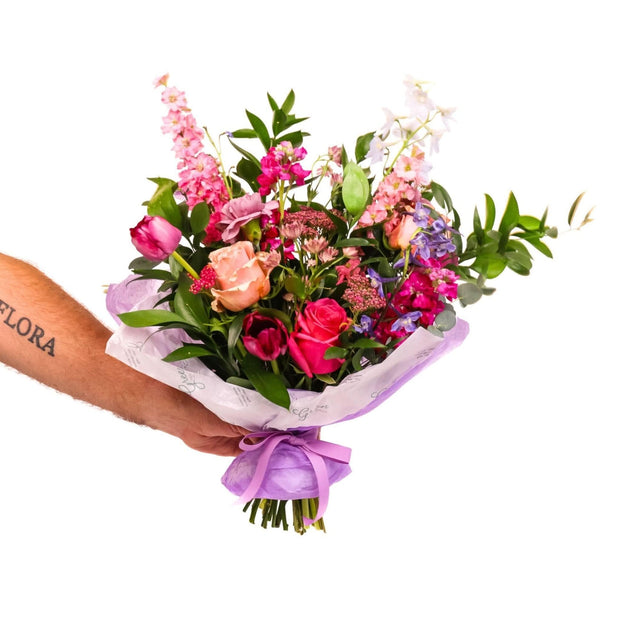 Regular Jewel Hand-Tied Fresh Flower Bouquet - Green Fresh Florals + Plants