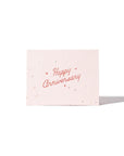Happy Anniversary Seed Card - Green Fresh Florals + Plants