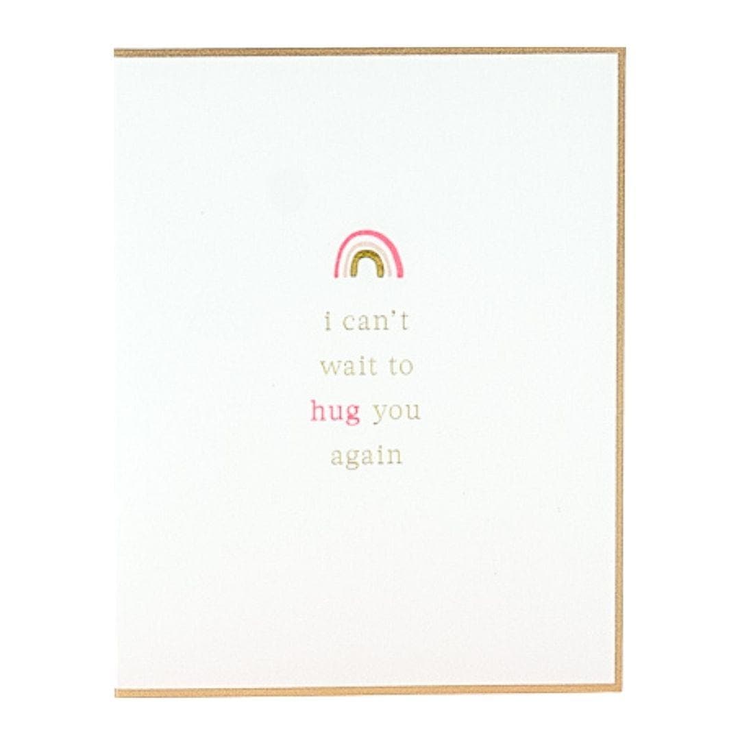 I Can&#39;t Wait to Hug You Card - Green Fresh Florals + Plants