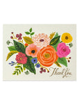 Juliet Rose Thank You Card - Green Fresh Florals + Plants