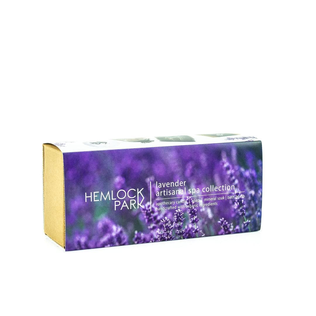 Lavender Artisanal Spa Gift Box - Green Fresh Florals + Plants