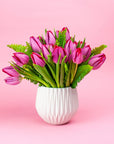 Pink Modern Spring Tulips Floral - Green Fresh Florals + Plants