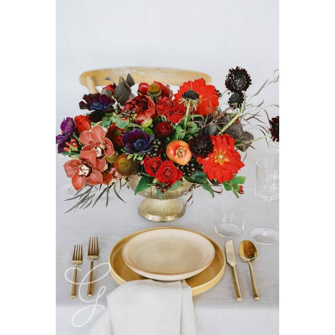 Moody A la Carte Wedding Centerpiece - Green Fresh Florals + Plants