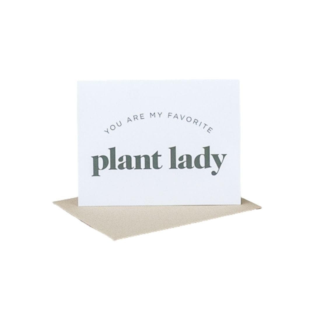 My Favorite Plant Lady Card - Green Fresh Florals + Plants