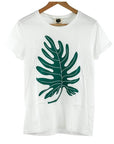 Philodendron Leaf Women's T-Shirt - Green Fresh Florals + Plants
