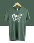 Plant Lady T-shirt - Green Fresh Florals + Plants
