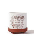 Plant Mama Ceramic Pot - Green Fresh Florals + Plants