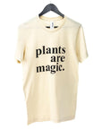 Plants Are Magic T-shirt - Green Fresh Florals + Plants