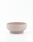 Porcelain Pedestal Bowl - Green Fresh Florals + Plants