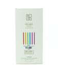 Rainbow Taper Candle - Green Fresh Florals + Plants