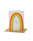 Rainbow Thank You Card - Green Fresh Florals + Plants