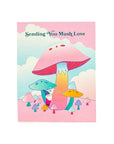 Sending You Mush Love Card - Green Fresh Florals + Plants